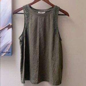 NWOT Express One Eleven Embroidered Tank Top